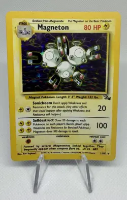 Magneton 11/62 Fossil Holo NM/MT Pokemon Card 1999 Base Vintage WOTC Pokemon - Image 3