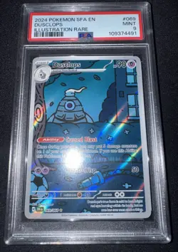 PSA 9 Dusclops 069/064 Shrouded Fable Illustration Rare Pokemon Card - Image 1