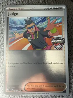 Judge 076/088 Pokemon TCG Los Angeles Regionals Promo Card NM - Image 1