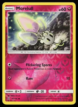 Morelull 92/156 Reverse Holo Common Ultra Prism Pokemon Card - Image 1