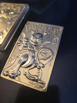 Pokemon 23K Gold Plated Trading Cards 1999 Burger King Lot X4 Charizard, Mewtwo - Image 3