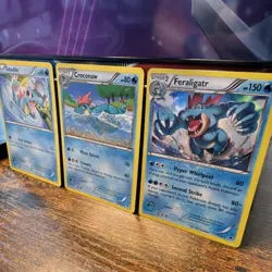 2014 3 Card Set Holo Feraligatr Pokemon Lot + Totodile Croconaw FREE Shipping - Image 1