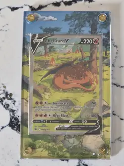 Charizard V SWSH260 SWSH: Sword & Shield Promo Cards With Custom Case - Image 1