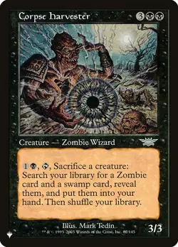 MTG CORPSE HARVESTER EXC - MIETITORE DI CORPI - TLI - MAGIC - Image 1