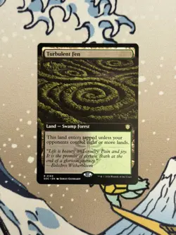 Turbulent Fen (Extended Art) Secrets of Strixhaven Magic: The Gathering NM 0103 - Image 1