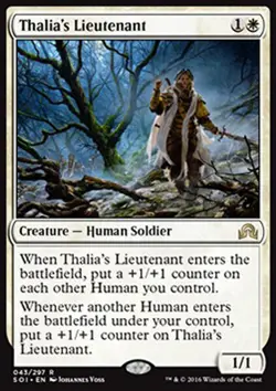 MTG THALIA's LIEUTENANT EXC - SIGNED/FIRMATA TENENTE DI THALIA - SOI - MAGIC - Image 1
