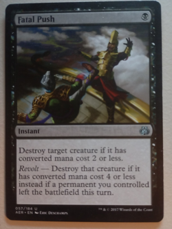 Fatal Push - MTG - Aether Revolt- NM - Image 1