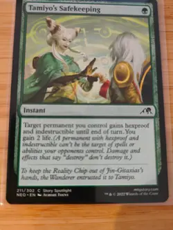MTG Tamiyo's Safekeeping 211 Kamigawa: Neon Dynasty M/NM Free UK P&P - Image 1