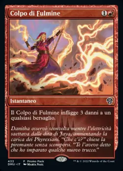 MTG LIGHTNING STRIKE FOIL EXC - COLPO DI FULMINE - DMU PROMO - MAGIC - Image 1