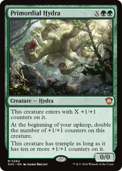 MTG - [SOC - 284 ] Primordial Hydra - Commander: Secrets of Strixhaven - Image 1