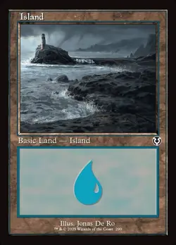 [MTG] Island (Foil) (Retro Frame) (290) (INR) NM - Image 1