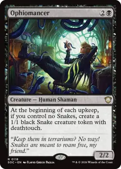 MTG - [SOC - 118 ] Ophiomancer - Commander: Secrets of Strixhaven - Image 1