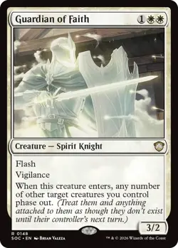 MTG - [SOC - 148 ] Guardian of Faith - Commander: Secrets of Strixhaven - Image 1