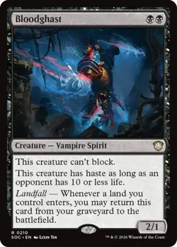 MTG - [SOC - 210 ] Bloodghast - Commander: Secrets of Strixhaven - Image 1