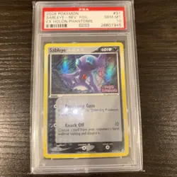 2006 POKEMON EX HOLON PHANTOMS #31 SABLEYE-REVERSE FOIL PSA 10 LOW POP (22) - Image 1