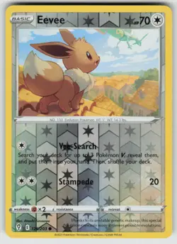 Eevee 125/203 Common Evolving Skies Pokemon Reverse Holo Near Mint - Image 1