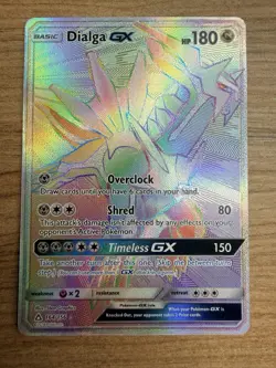 Dialga GX Secret Rare 164/156 - Pokemon SM Ultra Prism Holo GX NM - Image 1