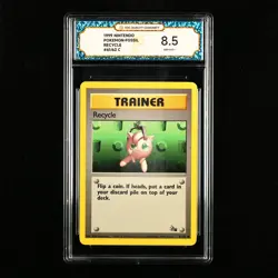 TQG 8.5 NM-MT+ 1999 Pokemon ENG Recycle #61/62 C - Image 1