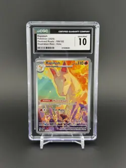 Rapidash 189/182 IR Illustration Rare Pokemon Destined Rivals CGC 10 GEM MINT - Image 1