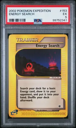 2002 POKEMON EXPEDITION #153 ENERGY SEARCH PSA 5 - Image 1