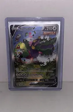 Pokemon Tornadus V Ultra Rare Full Art Holo 185/198 Chilling Reign 210 HP - Image 1