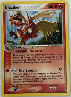 Pokemon Blaziken EX Power Keepers 5/108 Holo Rare Stage 2 100HP 2007 - Image 1