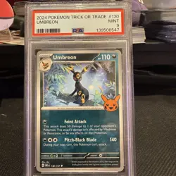 POKEMON PSA 9 GRADED 2024 TRICK OR TRADE LOT - COSMOS HOLO PIKACHU UMBREON - Image 3