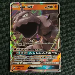 Pokemon Card Onix GX 36/68 Half Art Rare Hidden Fates Near Mint - Image 1
