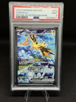2023 Pokemon Zapdos ex 202/165 Scarlet & Violet 151 Special Illustration SIR - Image 1