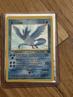 Pokemon Articuno 2/62 Holo Rare Unlimited Fossil - Image 1