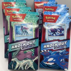 6 Pokemon TCG Knock Out Collection Kyogre & Suicune 2-Box Booster Promo 3/each - Image 1
