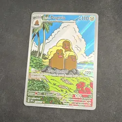 Pokemon Alolan Dugtrio 208/191 Sv08 Illustration Rare Full Art Holo - Image 1