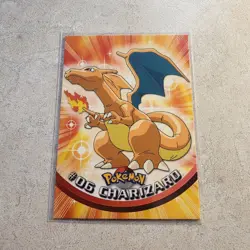 topps Pokemon TV Animation Edition Series 1 Non Holo #06 Charizard #6 Blue Logo - Image 1