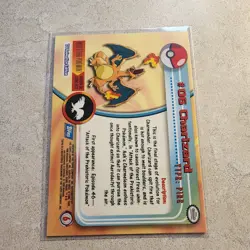 topps Pokemon TV Animation Edition Series 1 Non Holo #06 Charizard #6 Blue Logo - Image 2