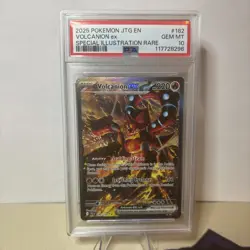 PSA 10 Pokemon Volcanion ex 182/159 Journey Together Special Illustration Rare - Image 1