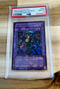 Yu-Gi-Oh! PSV Thousand-Eyes Restrict Pharaoh's Servant PSA 8 2002 #084 - Image 1