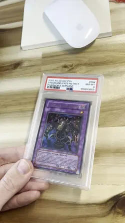 Yu-Gi-Oh! PSV Thousand-Eyes Restrict Pharaoh's Servant PSA 8 2002 #084 - Image 2