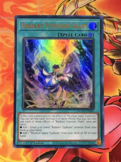 Yugioh Radiant Typhoon Chant Ultra Rare DOOD - Image 1