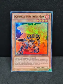 Yugioh Brotherhood of the Fire Fist - Bear CBLZ-EN024 Ultra Rare 1st Edition NM - Image 1