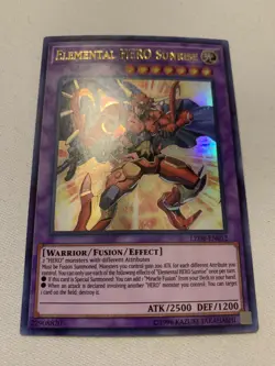 Yu-Gi-Oh! Elemental HERO Sunrise LED6-EN012 Ultra Rare Near Mint - Image 1