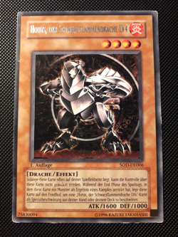 Yu-Gi-Oh! Horus, der Schwarzflammendrache LV4, SOD-DE006, Rare, 1.A., Heavy PL - Image 1