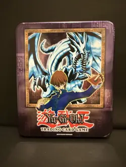 Yu-Gi-Oh 2003 Collectible Tin Kaiba Blue-Eyes White Dragon Empty Tin Only - Image 1
