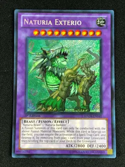 YUGIOH NATURIA EXTERIO HA04-EN055 1ST SECRET NM - Image 1