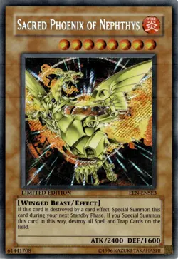 Sacred Phoenix of Nephthys EEN-ENSE3 Yu-Gi-Oh Limited Edition LP - Image 1