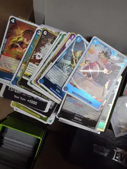 One Piece TCG HUGE Mixed Bulk UC/C/R SR & HOLOS! GOOD MIX Lot - Image 3
