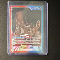 Bandai One Piece CCG Portgas D. Ace OP13-002 Leader Special AA - Image 1