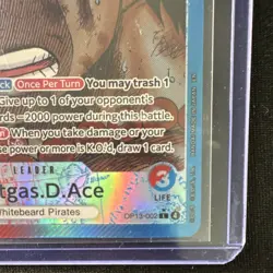 Bandai One Piece CCG Portgas D. Ace OP13-002 Leader Special AA - Image 2