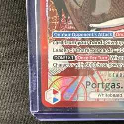 Bandai One Piece CCG Portgas D. Ace OP13-002 Leader Special AA - Image 3