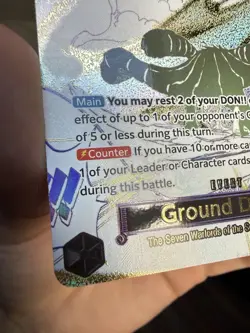 Bandai One Piece TCG OP14-096 Ground Death Alt Art Foil Rare English Cost 1 - Image 4