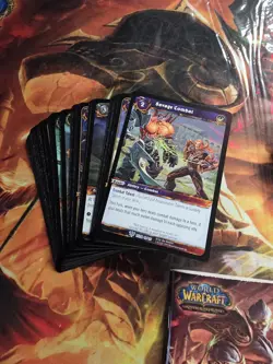 WORLD OF WARCRAFT REIGN OF FIRE PLAYMAT, CARDS, DECK BOX, DIVIDERS, CARD GUIDE - Image 2